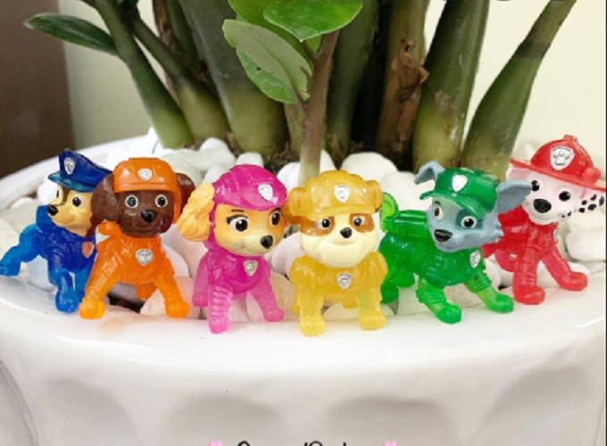 Set 6 chú chó cứu hộ phát sáng flash