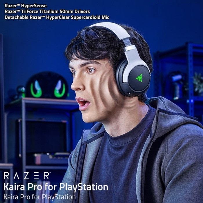 Tai nghe chơi Game Razer Kaira Pro for PlayStation - Hàng chính hãng