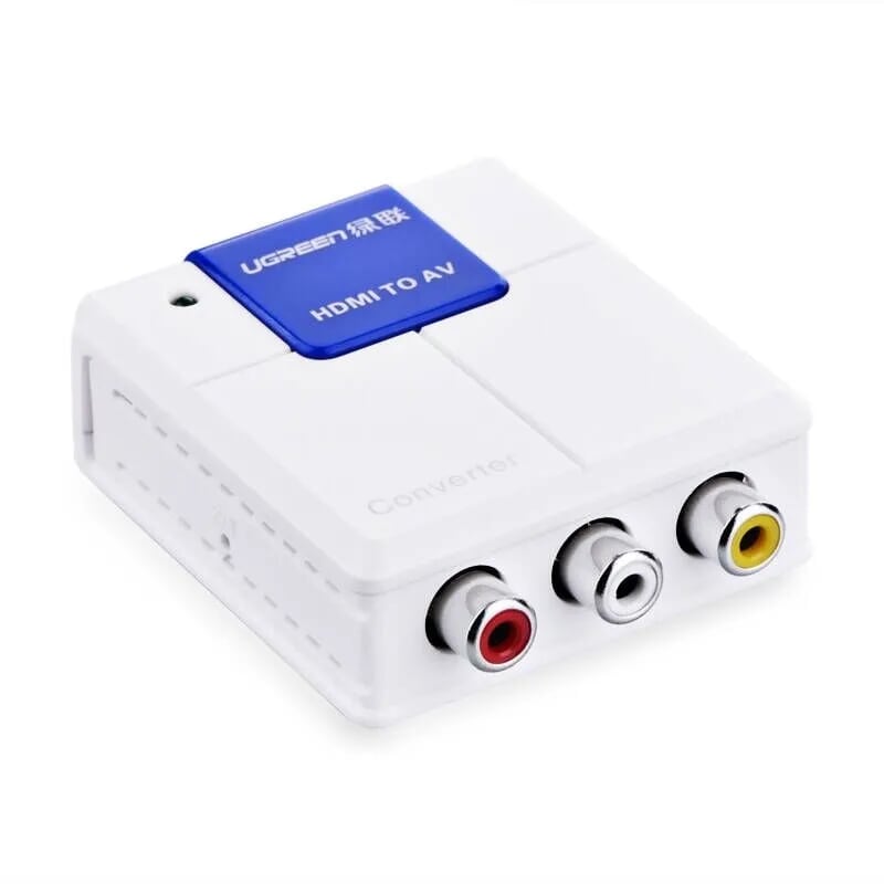 Bộ chuyển HDMI to AV hỗ trợ full HD cao cấp Màu Trắng Ugreen GK40223 Hàng chính hãng