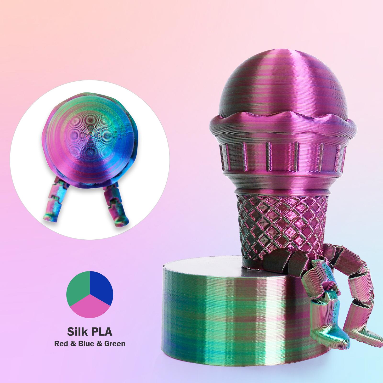 Eryone quảng bá ba màu đồng loại lụa pla sê-ri 1.75mm 1kg cho in 3D Máy in FDM nhanh miễn phí vận chuyển mới