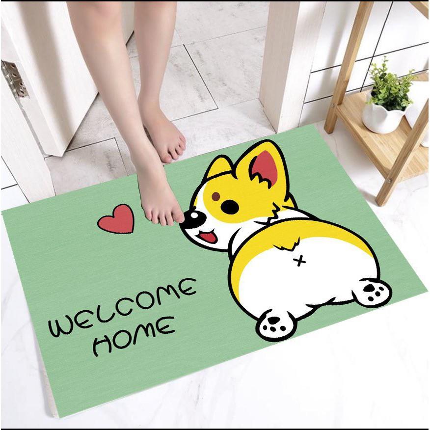 Thảm Chân 3D, Thảm chùi chân bali Chống Trơn Trượt Hình Thú Dễ Thương Mẫu Mới