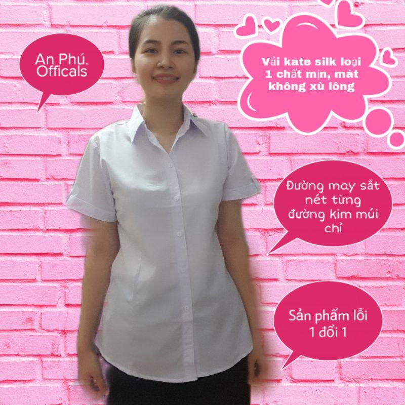 Áo sơ mi nữ học sinh sinh viên chất lượng vải đẹp form chuẩn - đồng phục học sinh, đồ đi học, sơ mi trắng