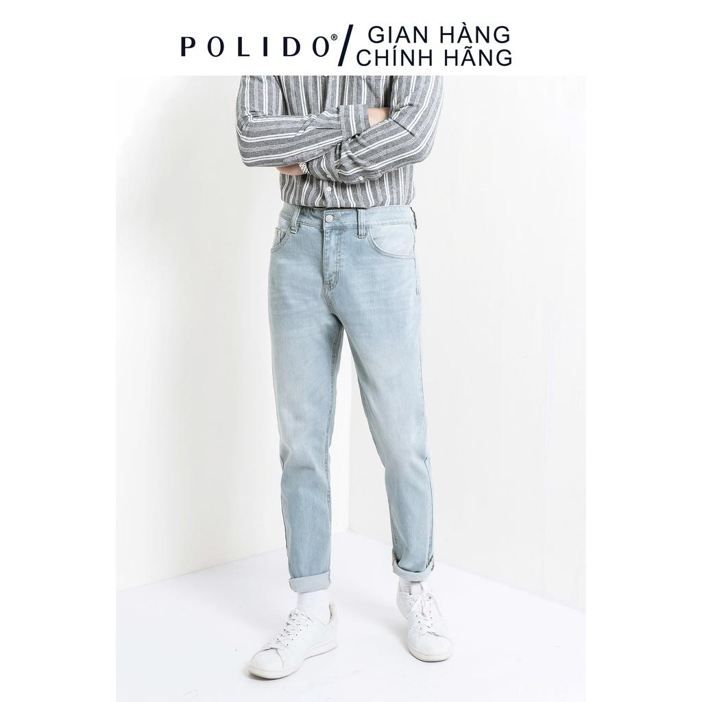Quần Jeans Trơn CEFFYLO Cao Cấp Dáng Trơn Form Slimfit Asia Ôm Vừa Cơ Thể