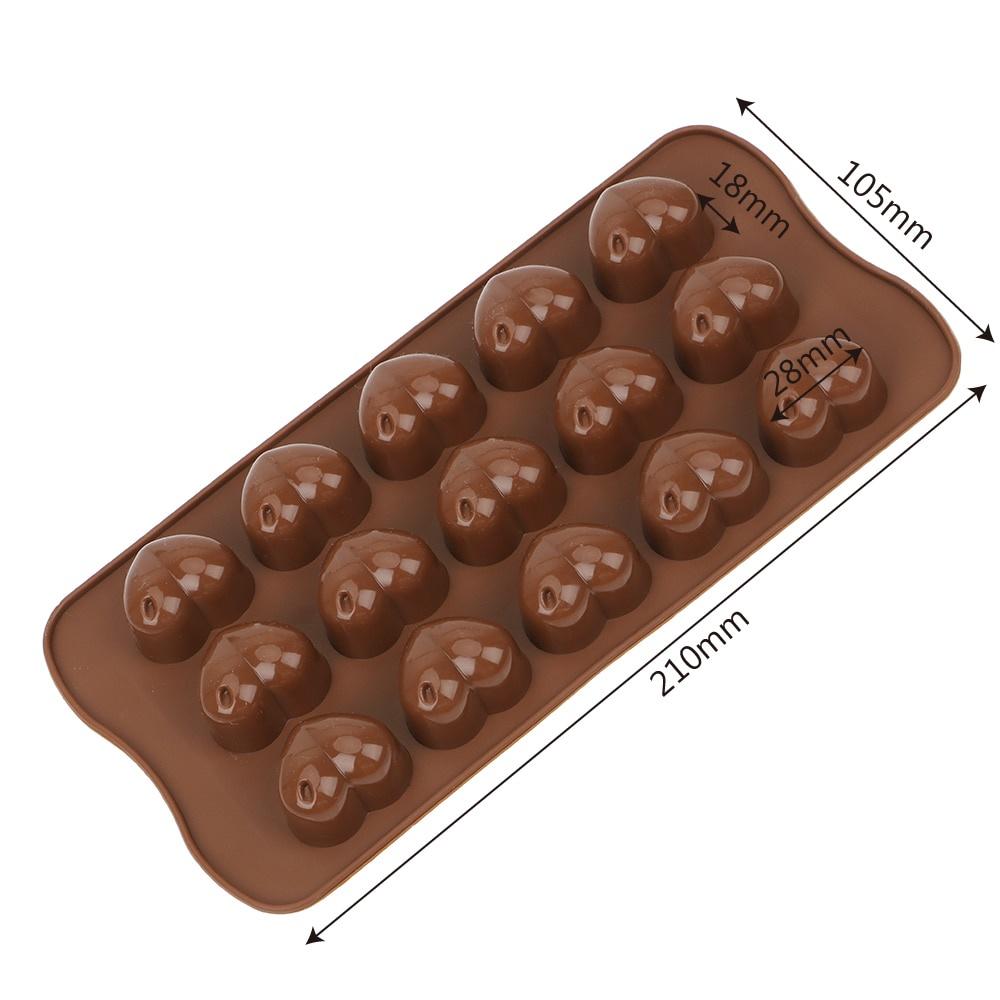 ✿✿✿Khuôn 3D Kim Cương Trái Tim Bằng Silicone Khuôn Làm Bánh Nướng Bánh Xốp Voan Chocolate Mousse
