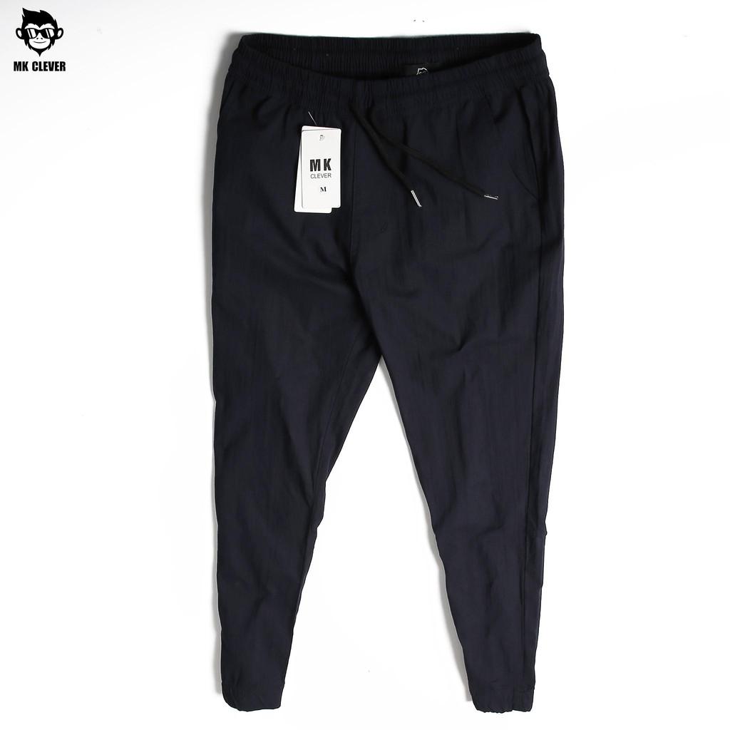 Quần jogger nam MK Clever đũi trơn, cạp chun dài co giãn, thoải mái -QJĐ03