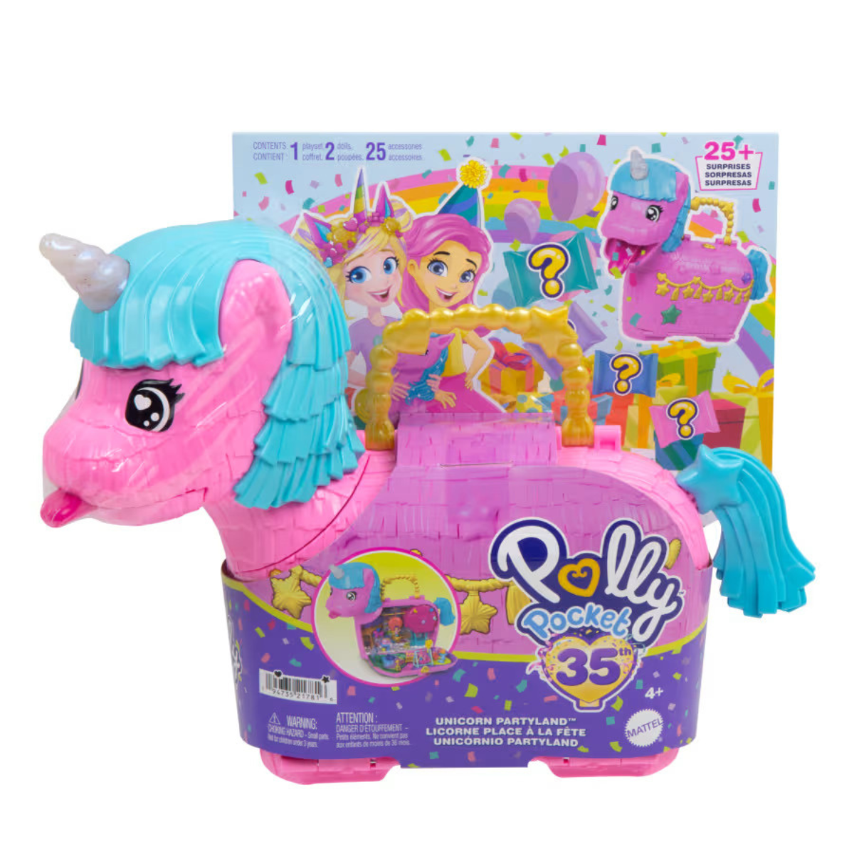 Đồ Chơi Polly Pocket Và Bữa Tiệc Kỳ Lân Phiên Bản 35 Năm POLLY POCKET HWP07