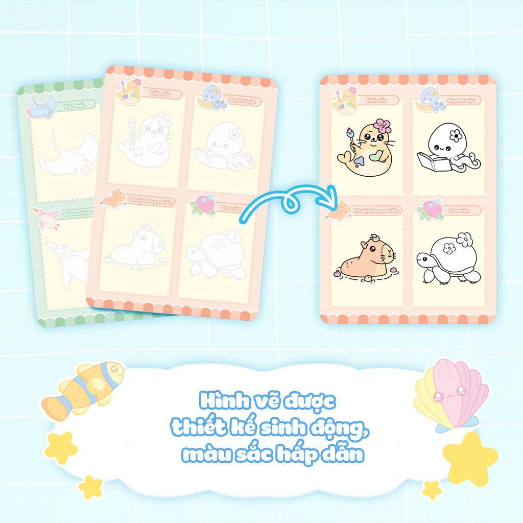 Sách - Tập Vẽ Theo Nét - Thế Giới Đại Dương - Megabook