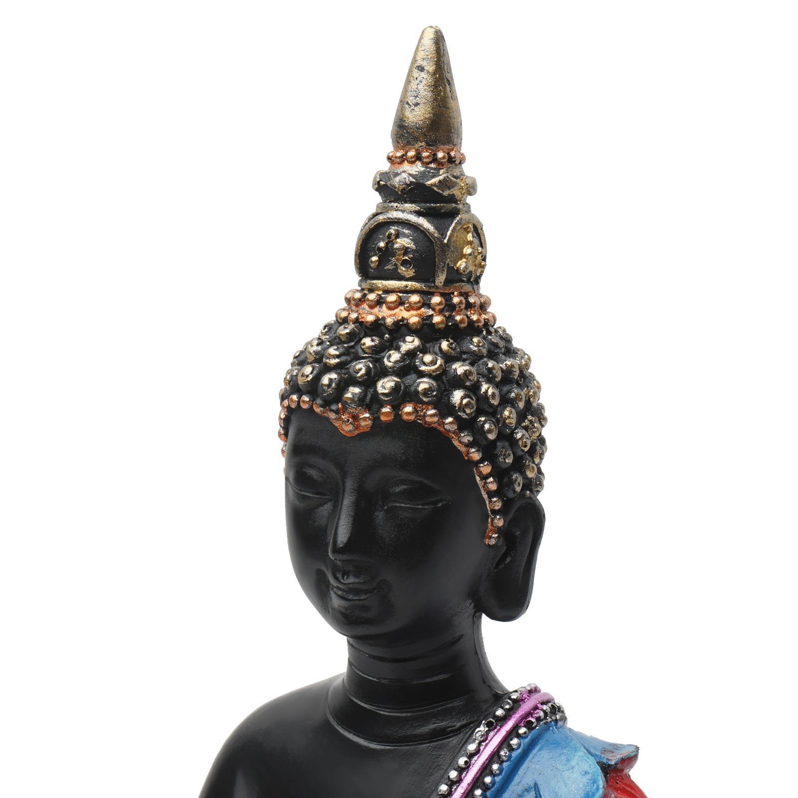 Thai Buddha Statue for Home, 7" Buddha Statue Collectibles and Figurines, Meditation Decor, Spiritual Living Room Decor, Yoga Zen Decor