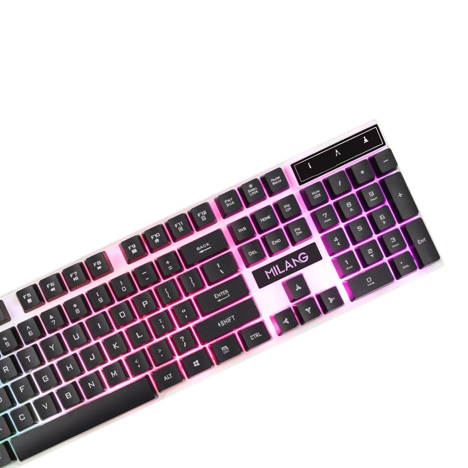 RGB Backlit Mechanical Gaming Keyboard 104 Keys USB