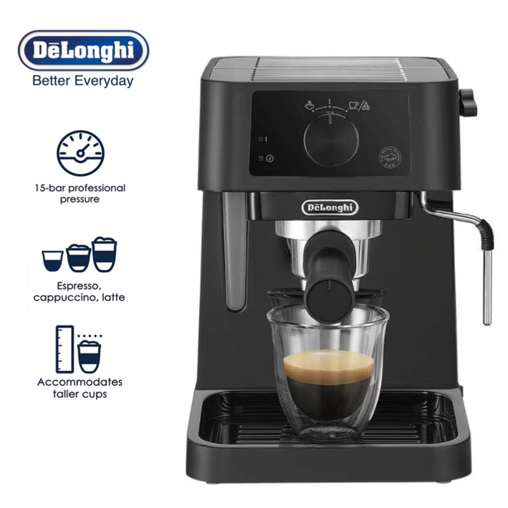 Máy pha cà phê Espresso Delonghi EC235.BK-Hàng chính hãng