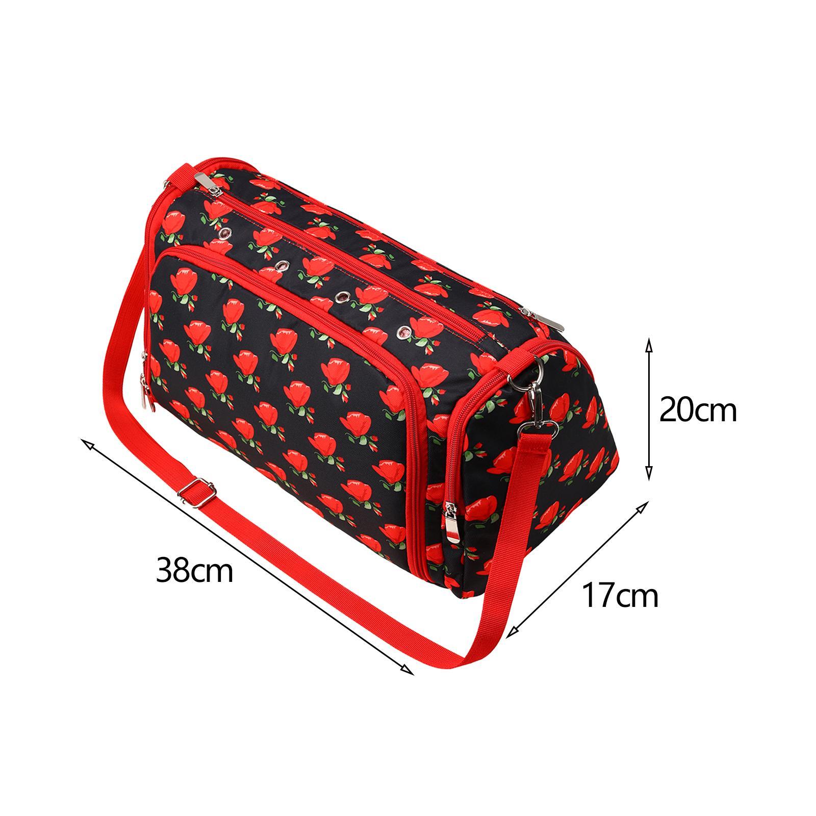 Crochet Tool Storage Bag Yarn Storage Bag Rose Pattern Crochet Bag Organizer