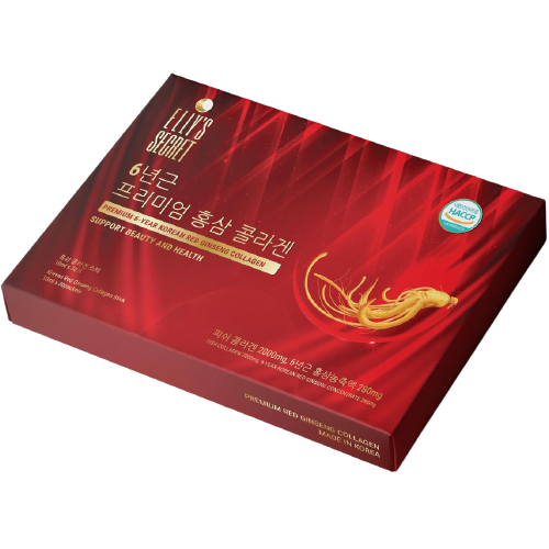 Hồng sâm collagen dạng nước cao cấp Hàn Quốc cải thiện làn da Elly Secret Premium 6 year Korea Red Ginseng Collagen 300ml