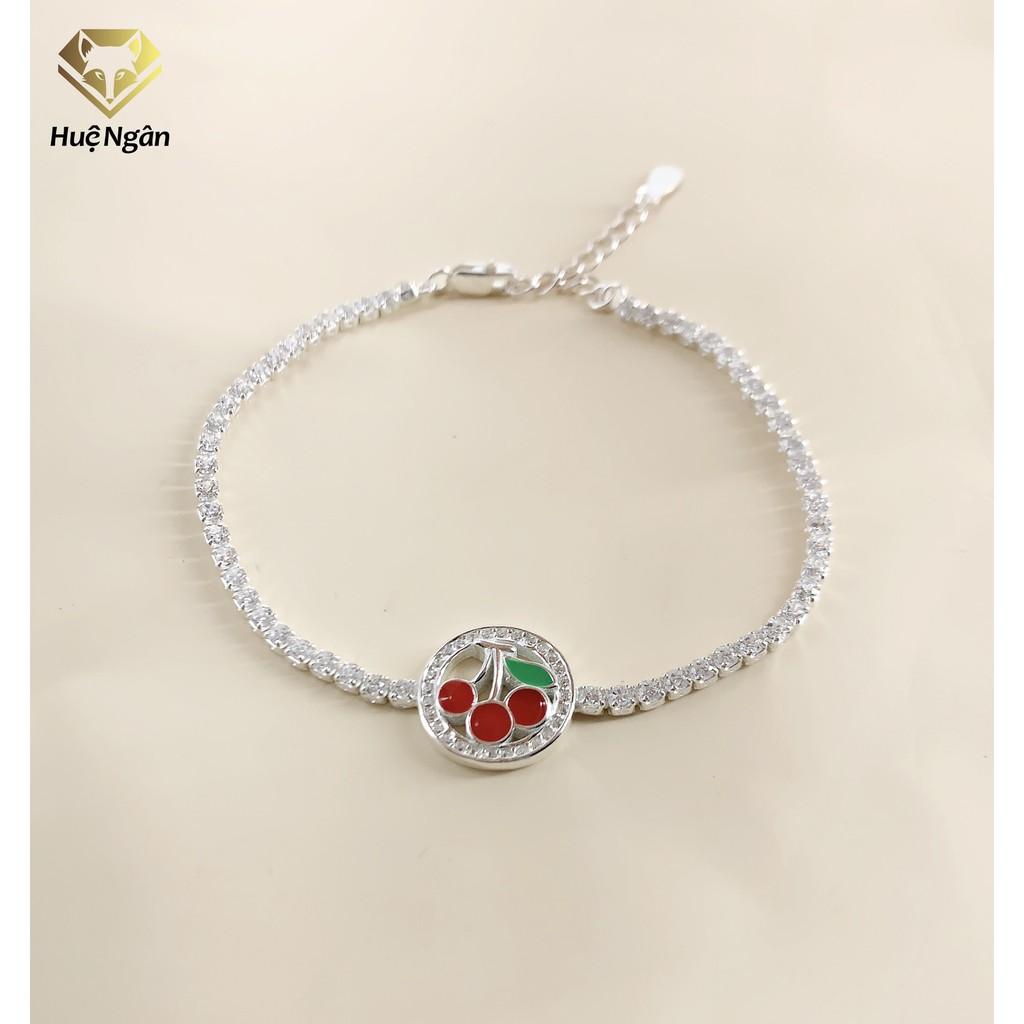 Lắc tay bạc 925 Huệ Ngân - Cherry X22