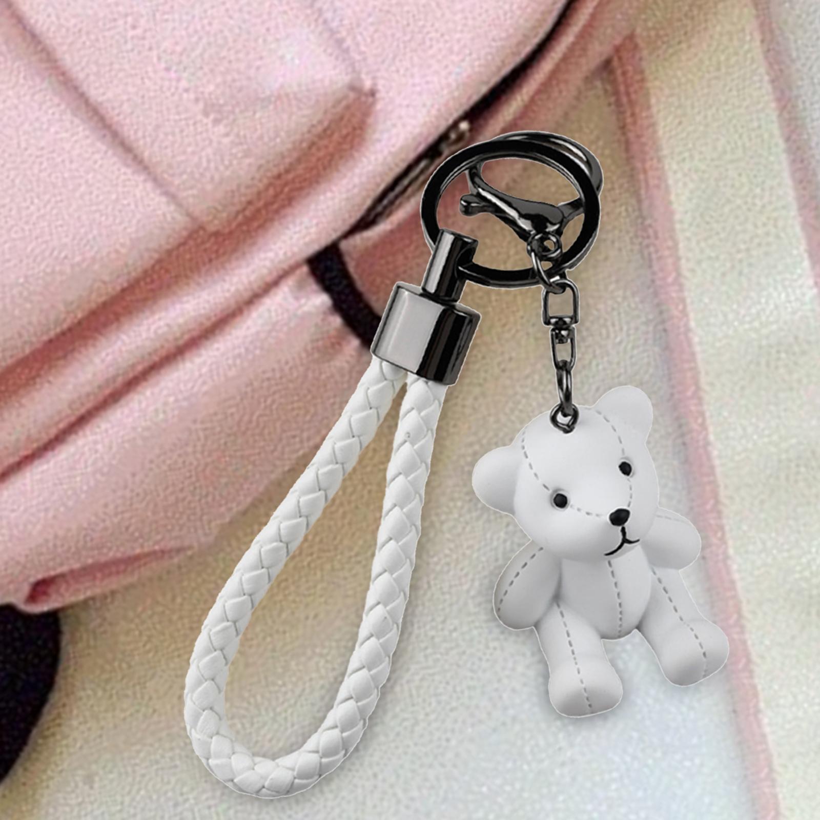 Bear Key Chain Pendant Resin Animal Pendant Creative Gift Car Bag Keychain