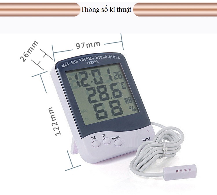 Máy đo nhiệt độ, độ ẩm TA-218A
