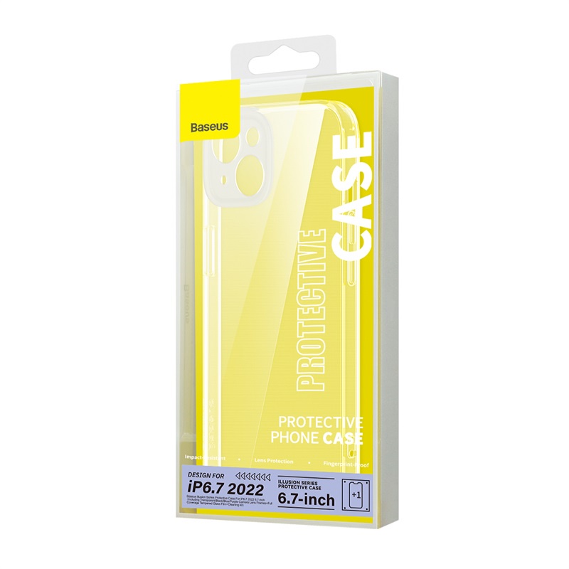 Ốp lưng chống sốc trong suốt cho iPhone 14 Pro hiệu Baseus Protective Case trang bị khung bảo vệ camera, chống chịu va đập cực tốt, độ trong suốt chuẩn HD - hàng nhập khẩu