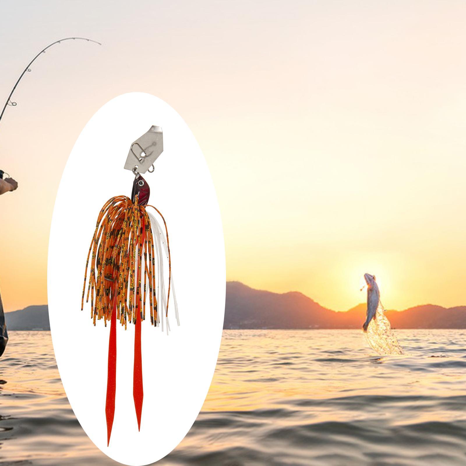 Fishing  Fishing Baits  with Silicone Skirt Flipping Jigs Swim Metal