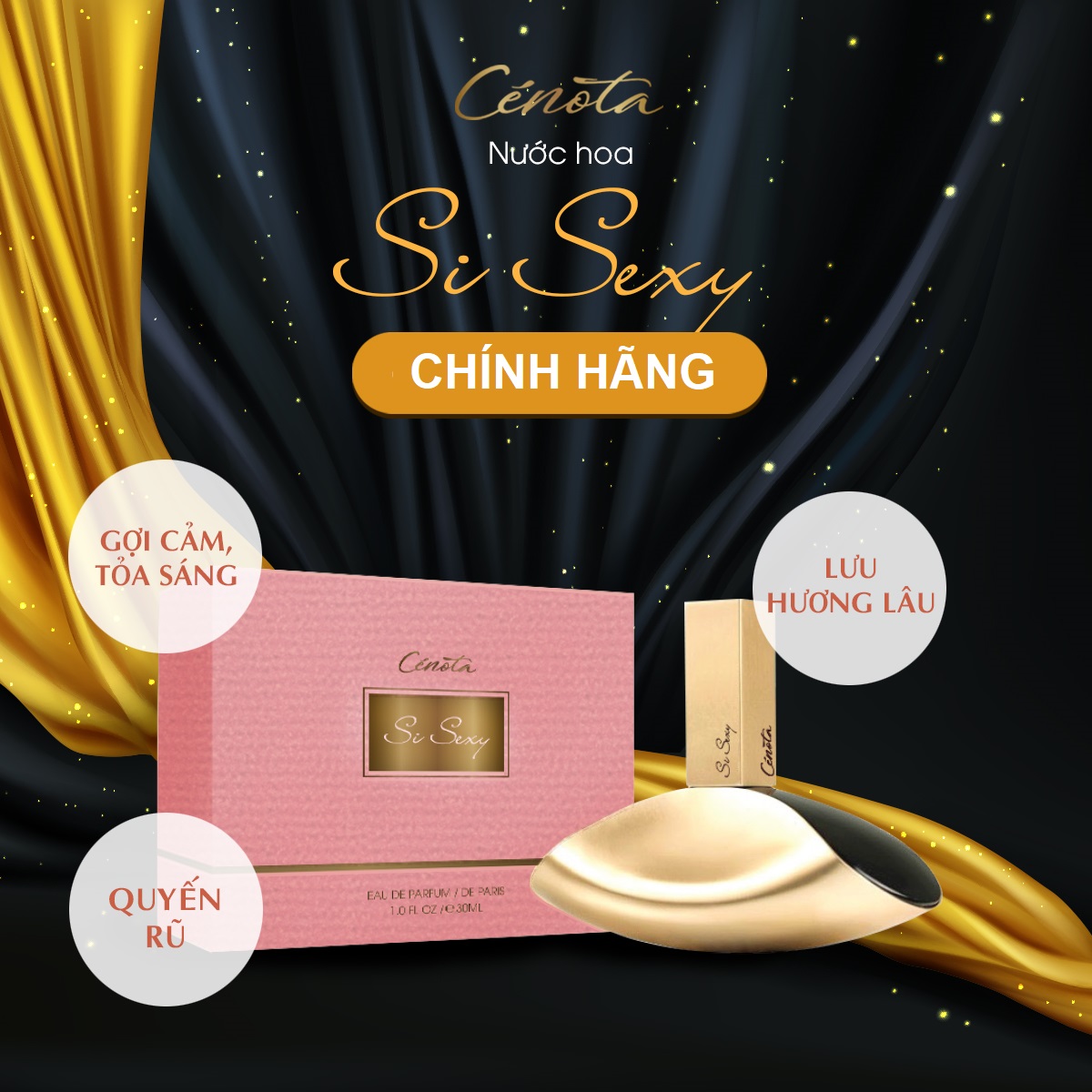 Nước hoa nữ Cenota SI SEXY 30ml Quyến Rũ Ngọt Ngào Lưu Hương Lâu