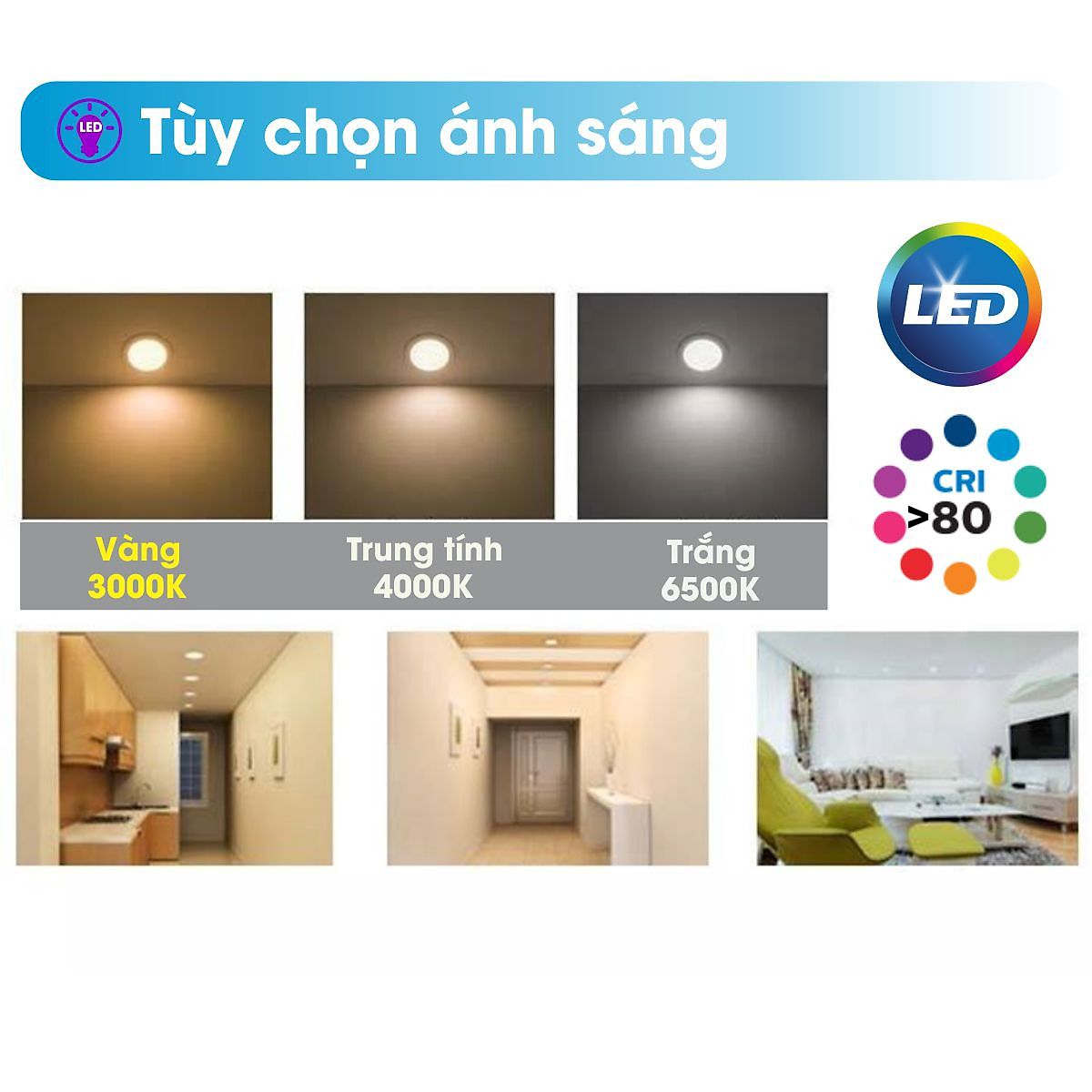 Bộ đèn LED Âm Trần DN027B G2 PHILIPS - Thiết kế chắc chắn, Hiệu suất vượt trội, Ánh sáng chất lượng cao, Lắp đặt và thay thế dễ dàng - Hàng Chính Hãng