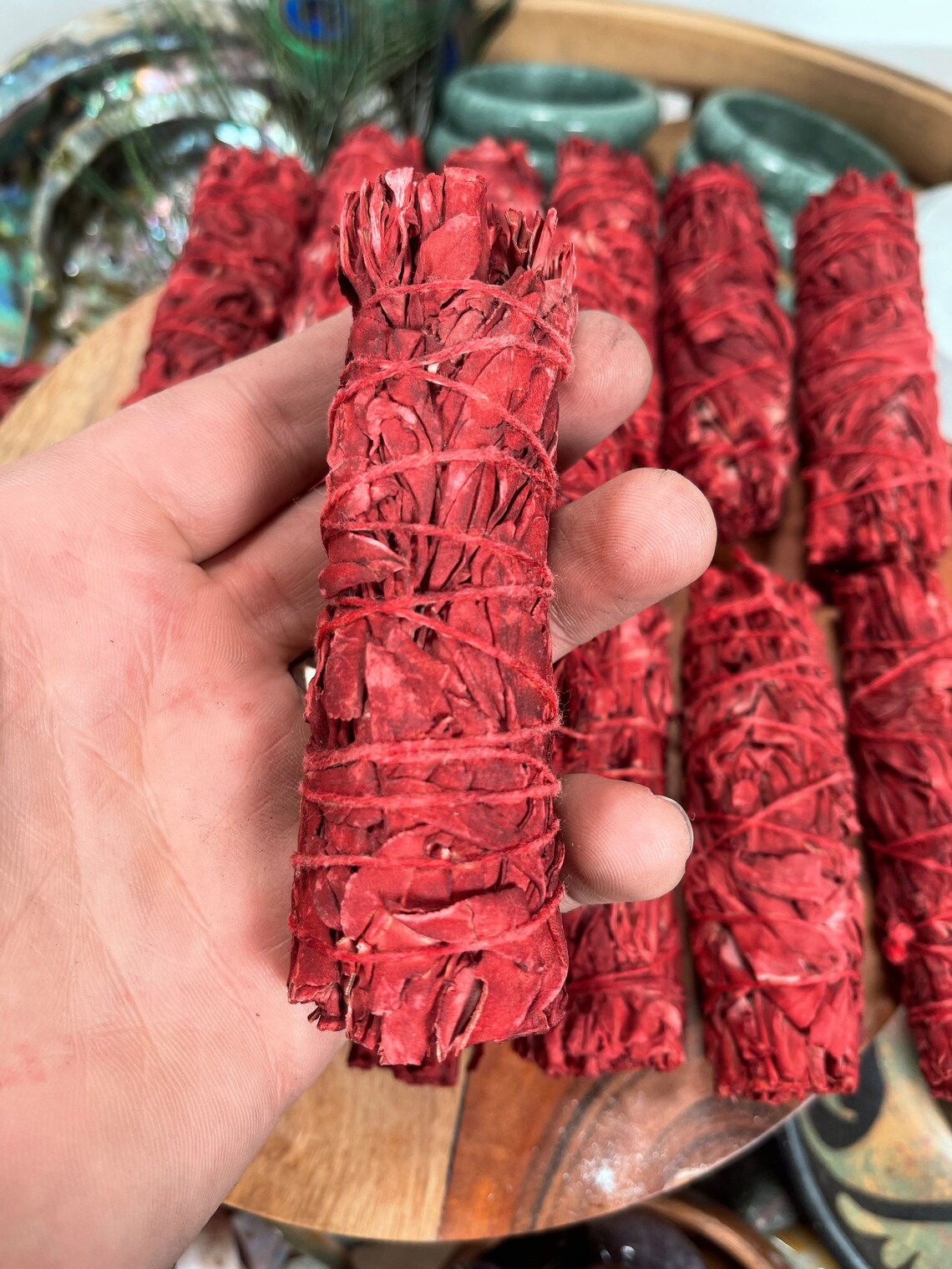 Xô thơm trắng huyết rồng thanh tẩy, làm sạch 11cm - 35g