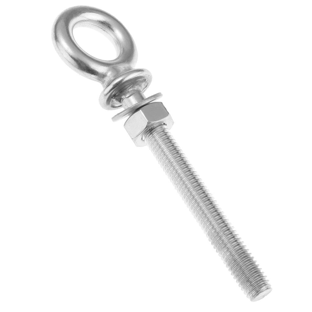 316 Stainless Steel Long Lifting Eye Bolt with Nut and Washer