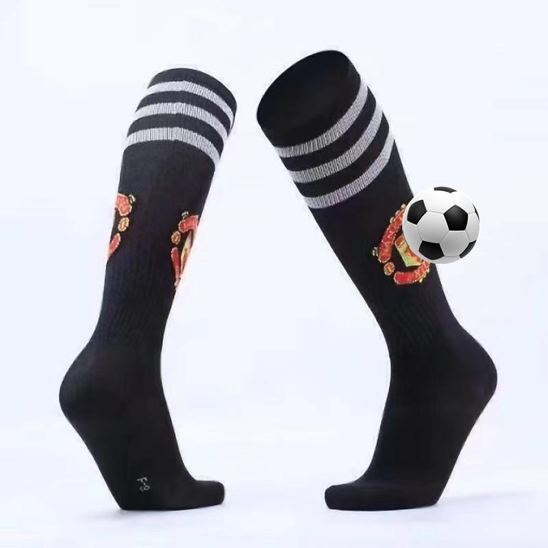 Châu Âu Các Câu Lạc Bộ Người Lớn Trẻ Em Bóng Đá Vớ Dài Cao Đến Đầu Gối Thoáng Khí Chống Trơn Trượt Thể Thao Chạy Bộ Trainning Bóng Đá Color: HM white Size: for children