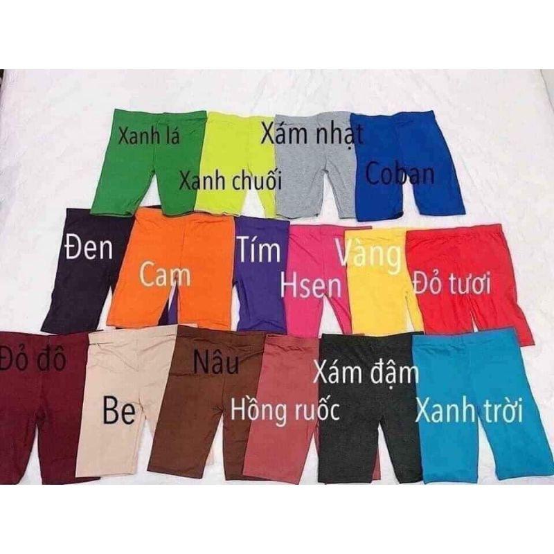 QUẦN NGỐ ĐÙI - BIKER THÁI LAN 2 SIZE - LEGGING TRÊN GỐI RAINBOW