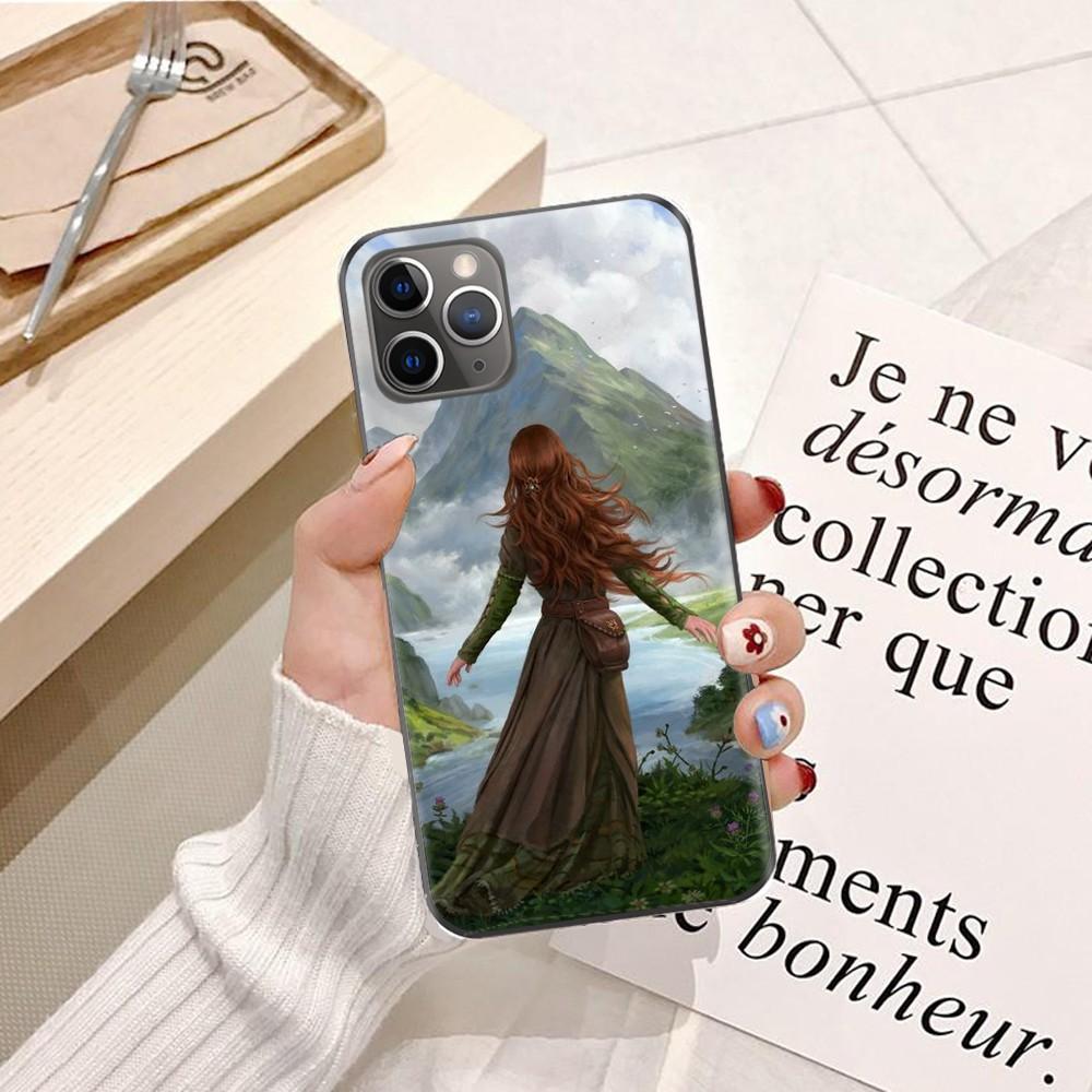 Ốp lưng dành cho điện thoại iPhone XR Silicon dẻo hình Phía Sau Cô Gái