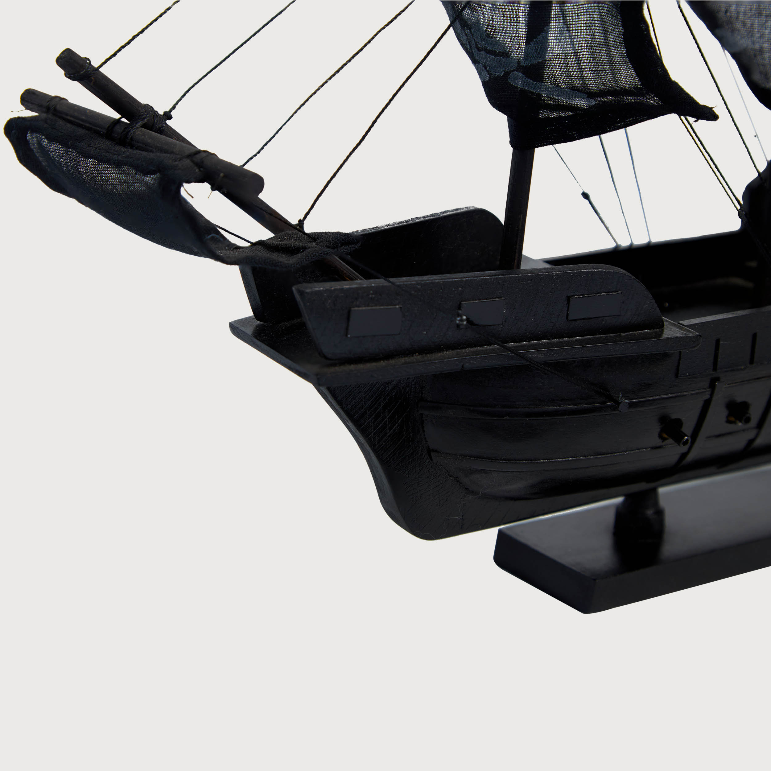 Mô hình Thuyền Cổ BLACK PEARL/ BLACK cao cấp, mô hình gỗ tự nhiên, lắp ráp sẵn 1st FURNITURE bằng gỗ tự nhiên