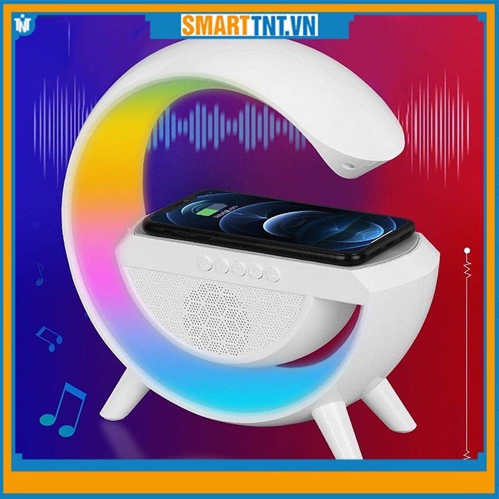 Loa bluetooth chữ G đổi màu kiêm sạc nhanh không dây 3 in 1 BT 2301 mới