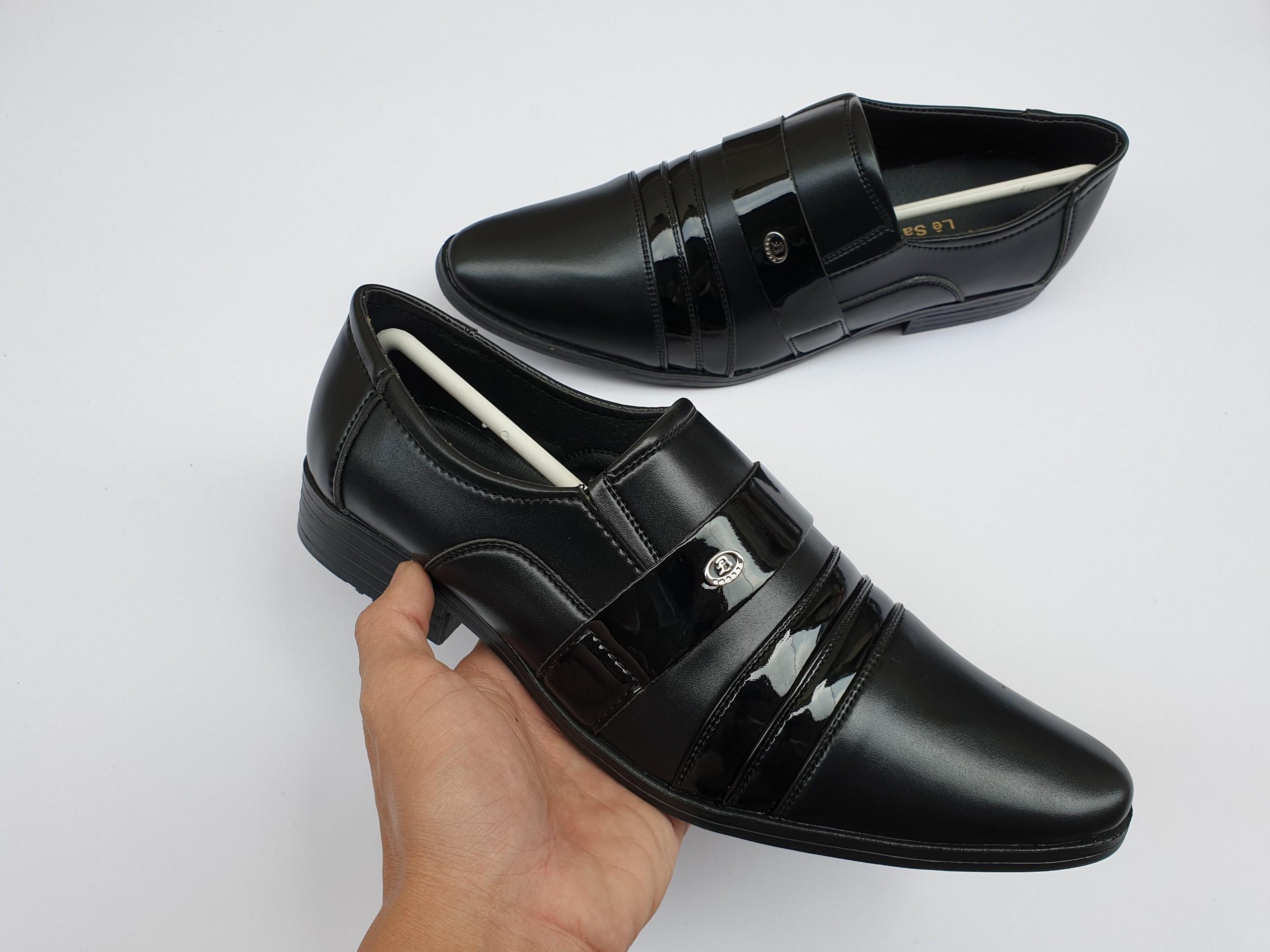 Giày Tây Nam Đế Cao Phối Da Bóng Lịch Lãm - 42