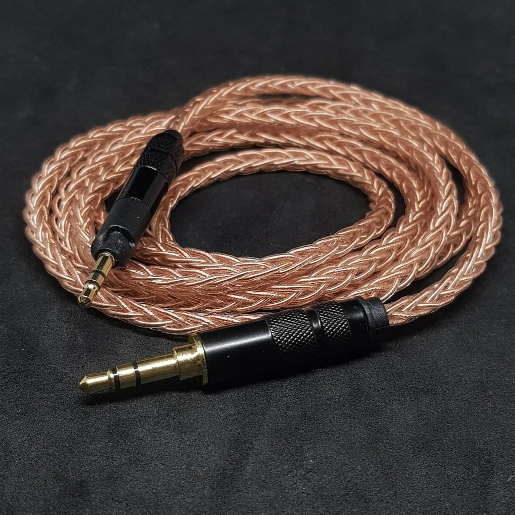 Dây cáp tai nghe đồng OFC OD 1.0mm - HD598