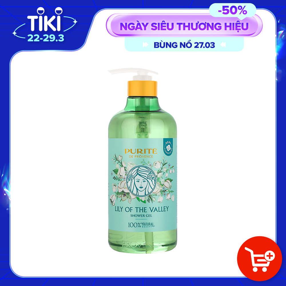 [Hàng Chính Hãng] Sữa Tắm Thiên Nhiên Purité Hương Hoa Linh Lan Pháp 850ml