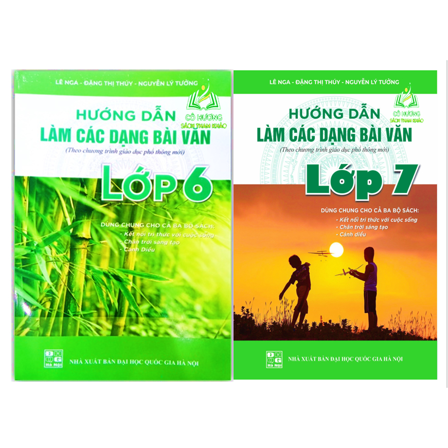 Sách - 4 cuốn Hướng dẫn làm các dạng bài văn & Hướng dẫn làm bài kiểm tra định kì, đề giao lưu HSG Ngữ văn lớp 6 + 7