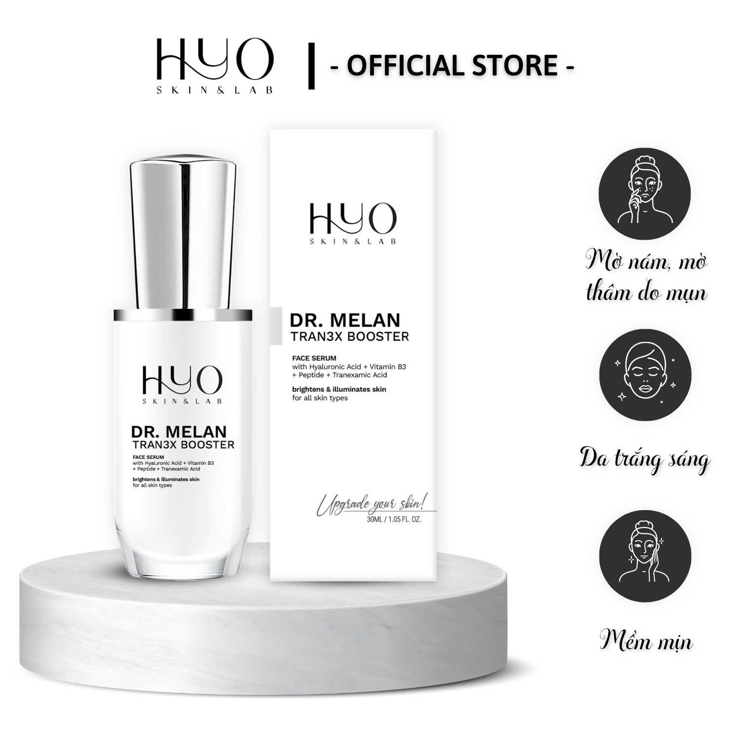 Serum tinh chất dưỡng trắng da mặt HYO DR.MELAN 30ml - Hàn Quốc