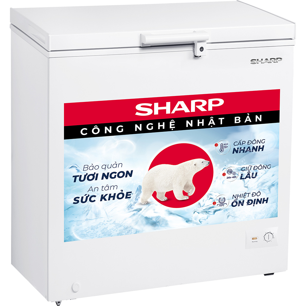 Tủ đông Sharp 145L FJ-C145V-WH - Chỉ giao HCM