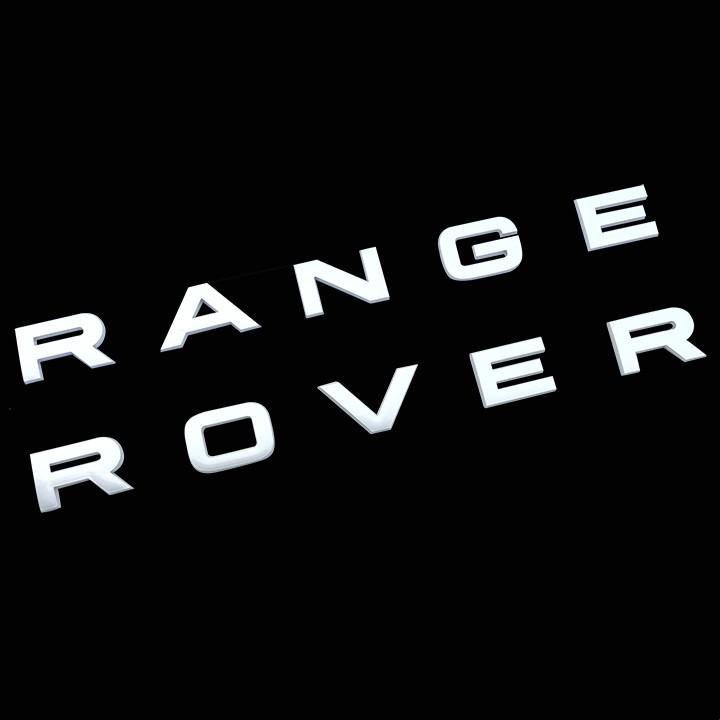 Tem Logo Chữ Nổi RANGE ROVER Dán Tráng Trí Xe - Hot