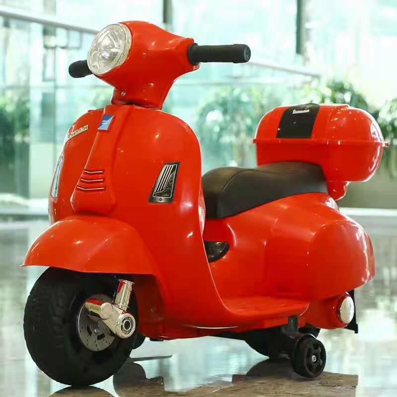 Xe máy điện trẻ em Q518 cao cấp kiểu dáng Vespa sang chảnh cho bé