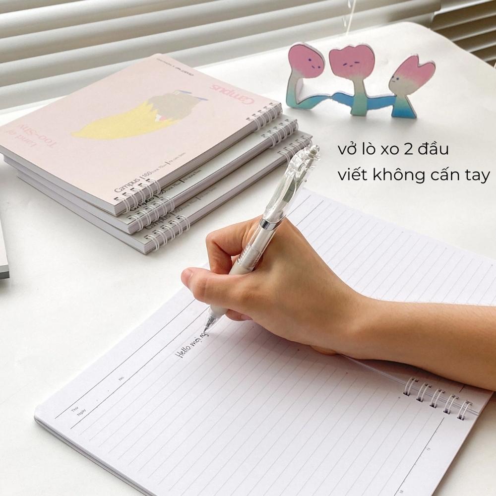 Sổ Lò Xo A5 - Kẻ Caro - 160 Trang 70gsm - Land Of Too-Shy - Campus RN-A5G160LTS-02