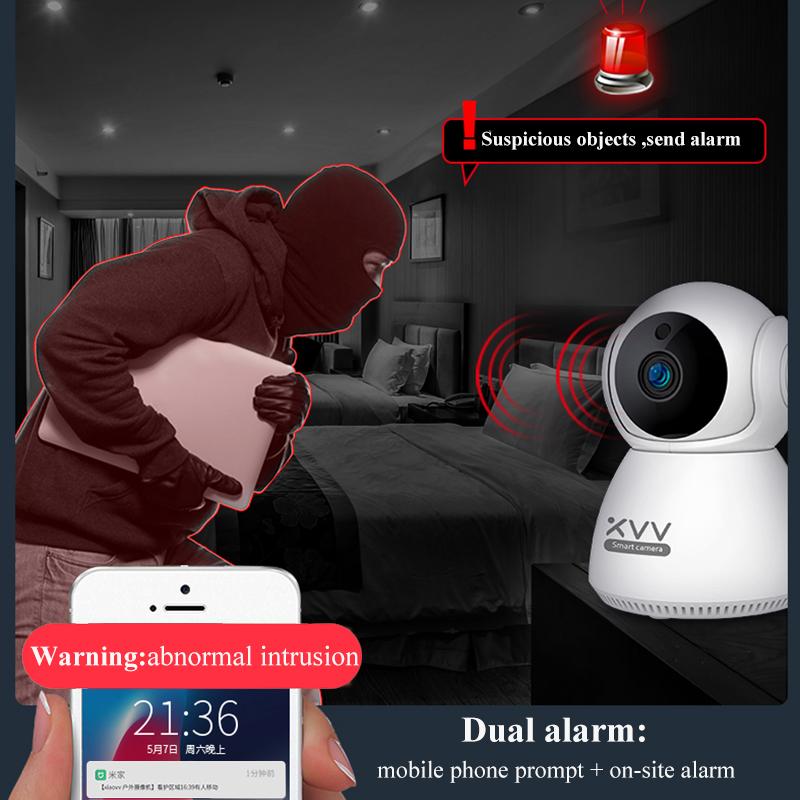 Camera IP thông minh Xiaovv 2K 1296P Báo động 360 độ Liên lạc bằng giọng nói Phát hiện chuyển động Hồng ngoại Tầm nhìn ban đêm Cam cho ứng dụng Mi Home Màu sắc: Phổ thông 32GB SD