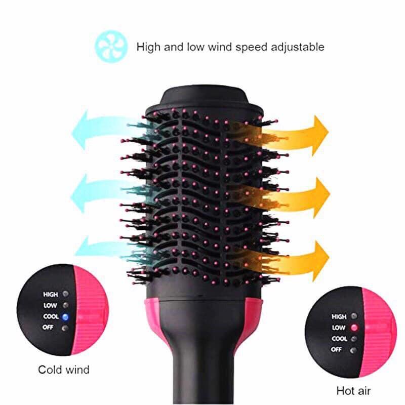 Hoả tốc trong ngàyLược điện uốn tóc kiêm máy sấy tóc đa năng 3 in 1 dùng để sấy cụp - tạo phồng tóc