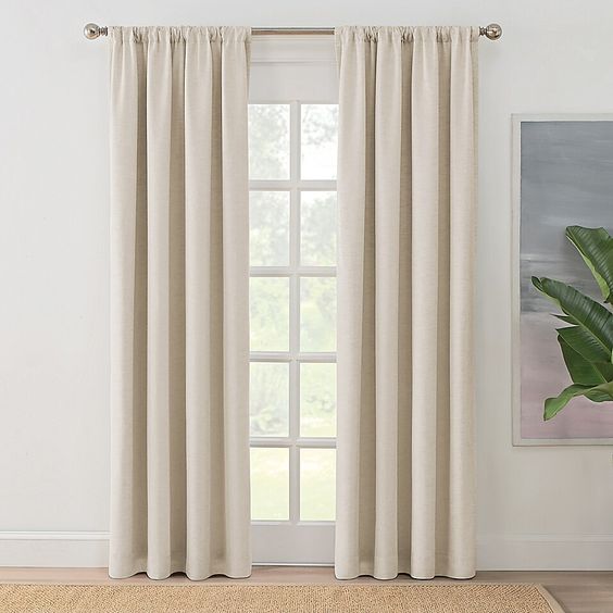 1 rèm cửa vải canvas rèm màn trang trí XT02