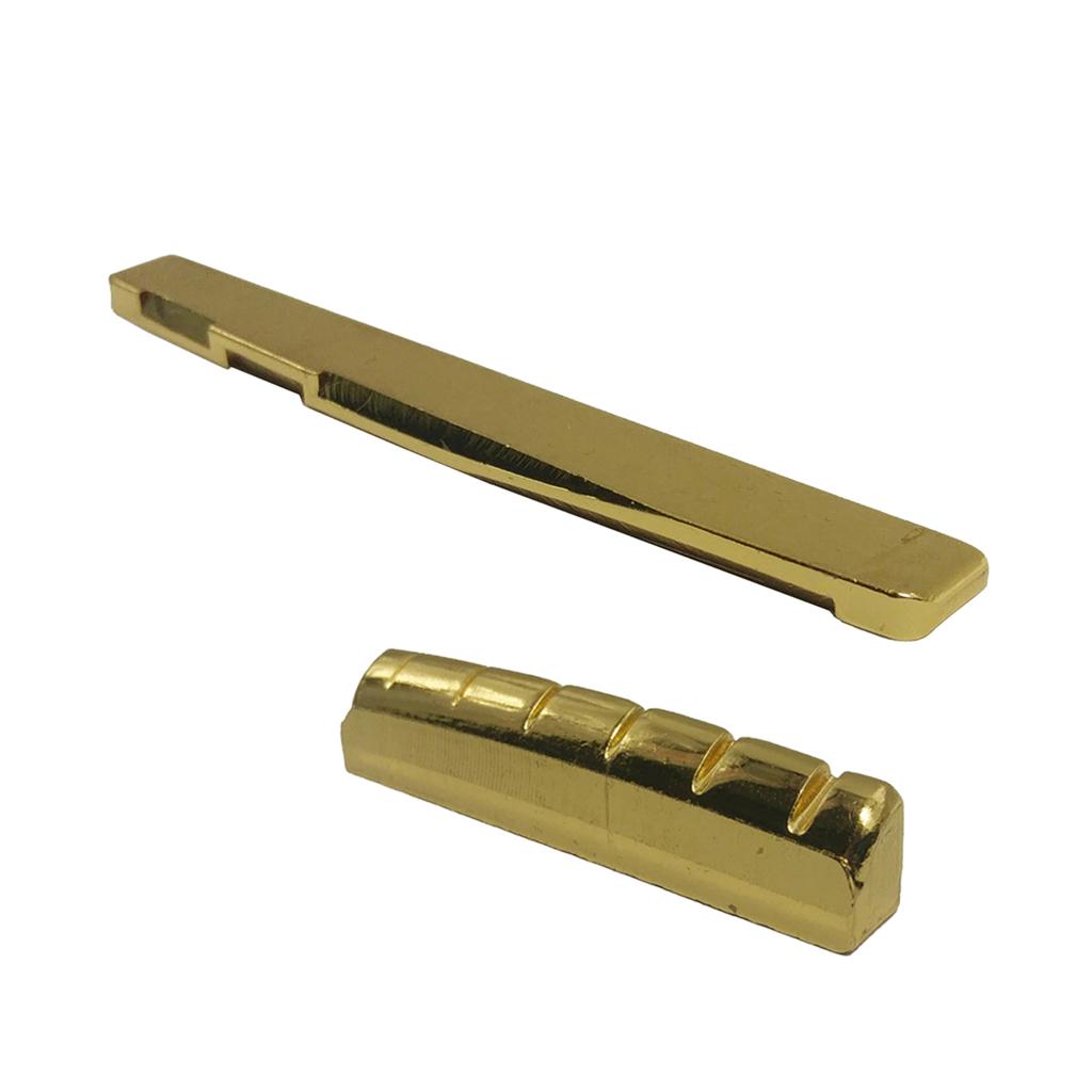 Sunnimix 1 Đồng Acoustic Yên Xe & Hạt Xẻ Rãnh Cho 6 Dây Dân Gian Đàn Guitar