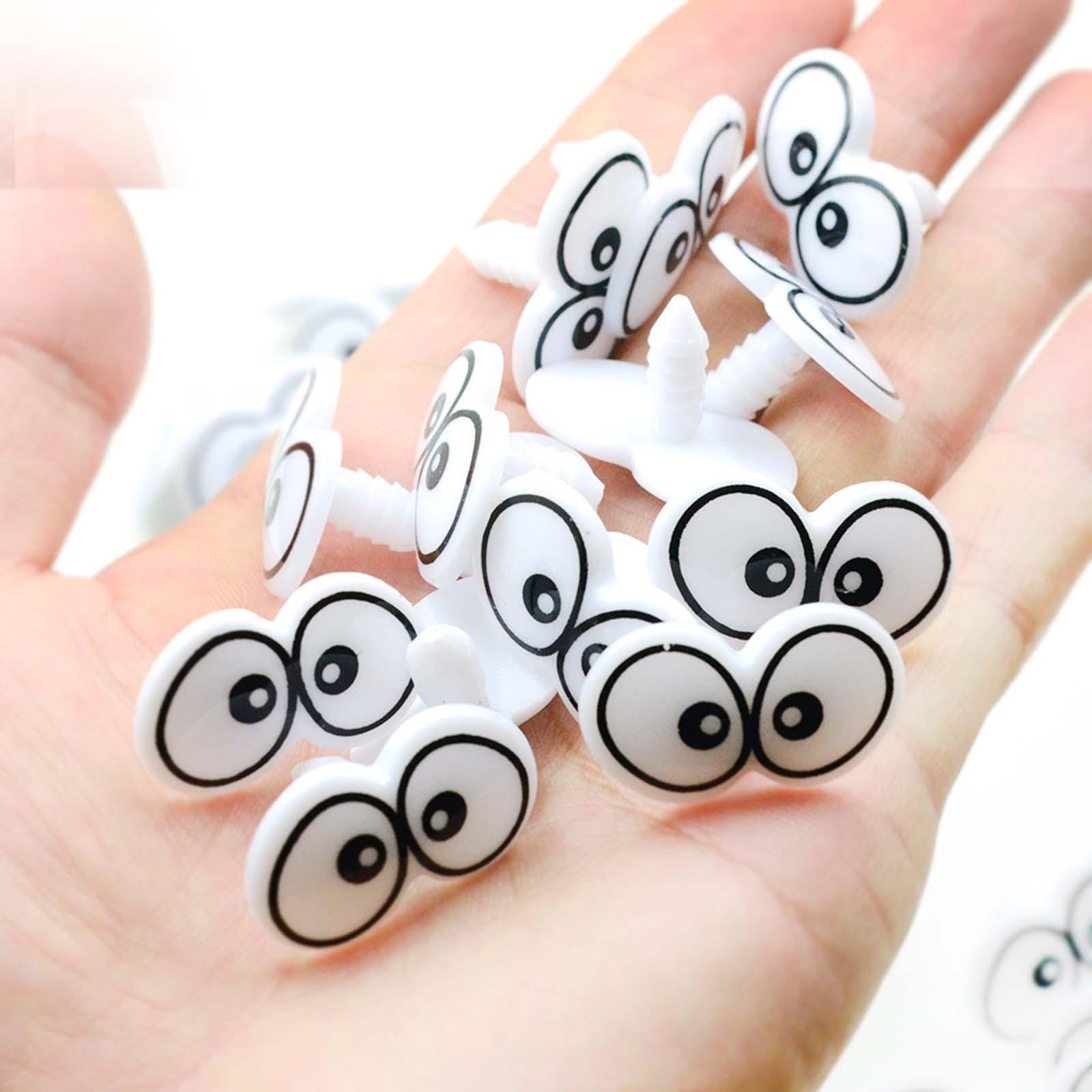 100pcs Cartoon Eyes Doll Toys Making Stuffed Animal Crafts Making for Teddy Bear Projects Supplies Animal Doll Stuffed Eyes