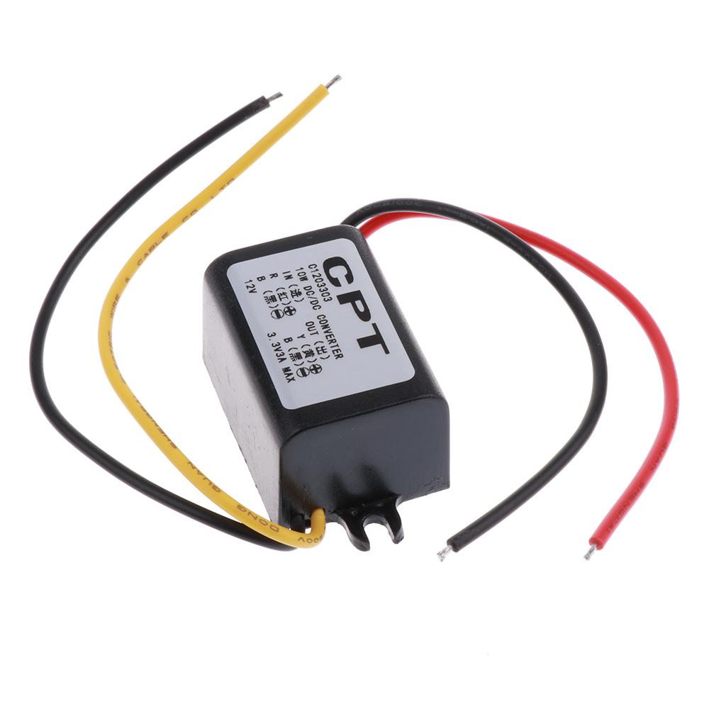 2x Car Power Converter 12V to 3.3V/3A Voltage Module Power Supply