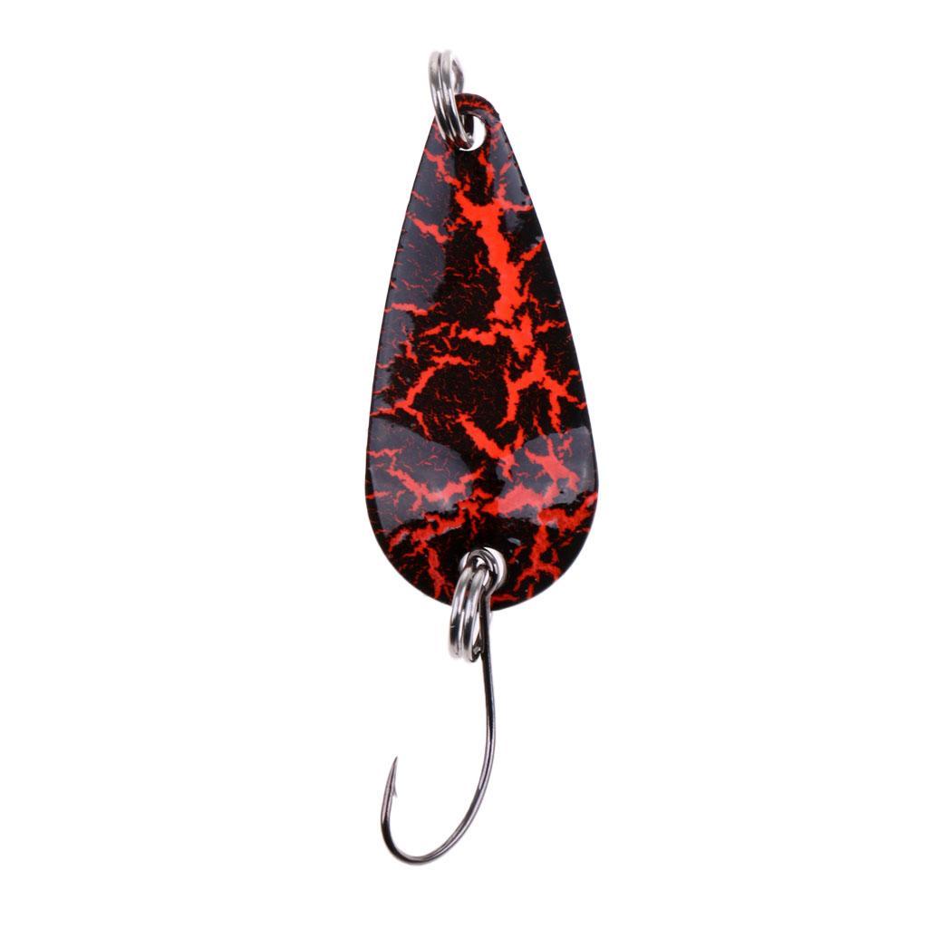 5Pcs Fishing Lures Set Copper Spoon Sequins Metal Lures Hard Baits Crankbait with Single Hook