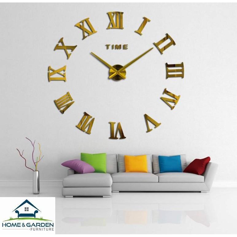 Đồng hồ dán tường DIY la mã