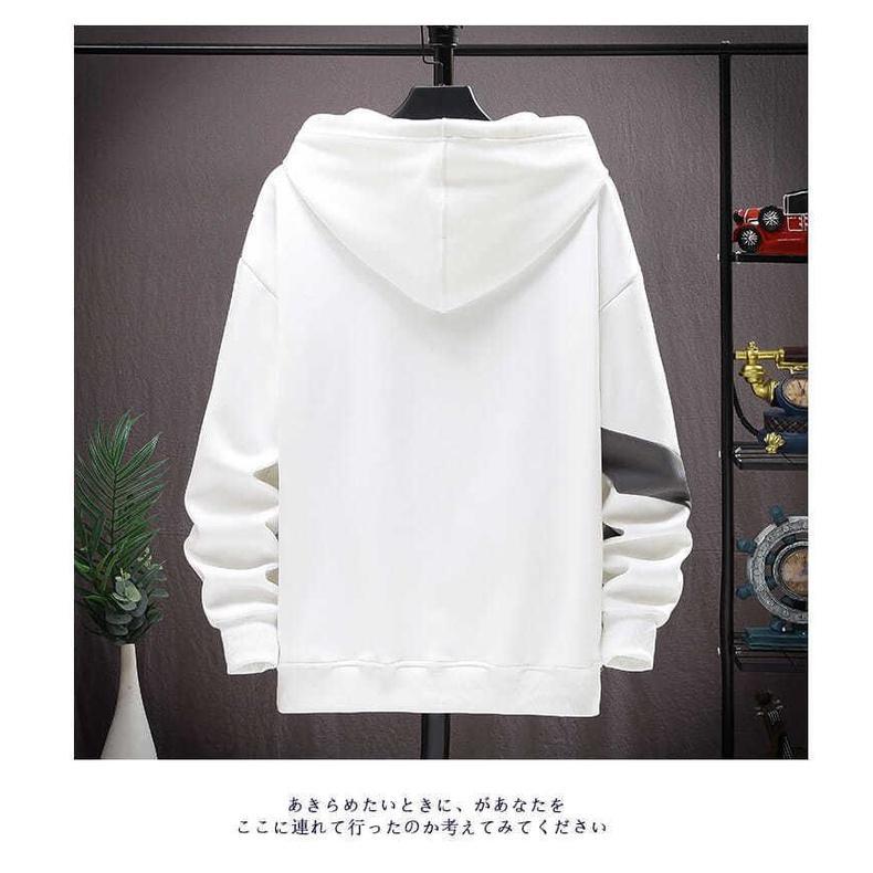 最新款式Áo Hoodie Tay Dài Dáng Rộng Plus Size Cho Nam Size S-8XL