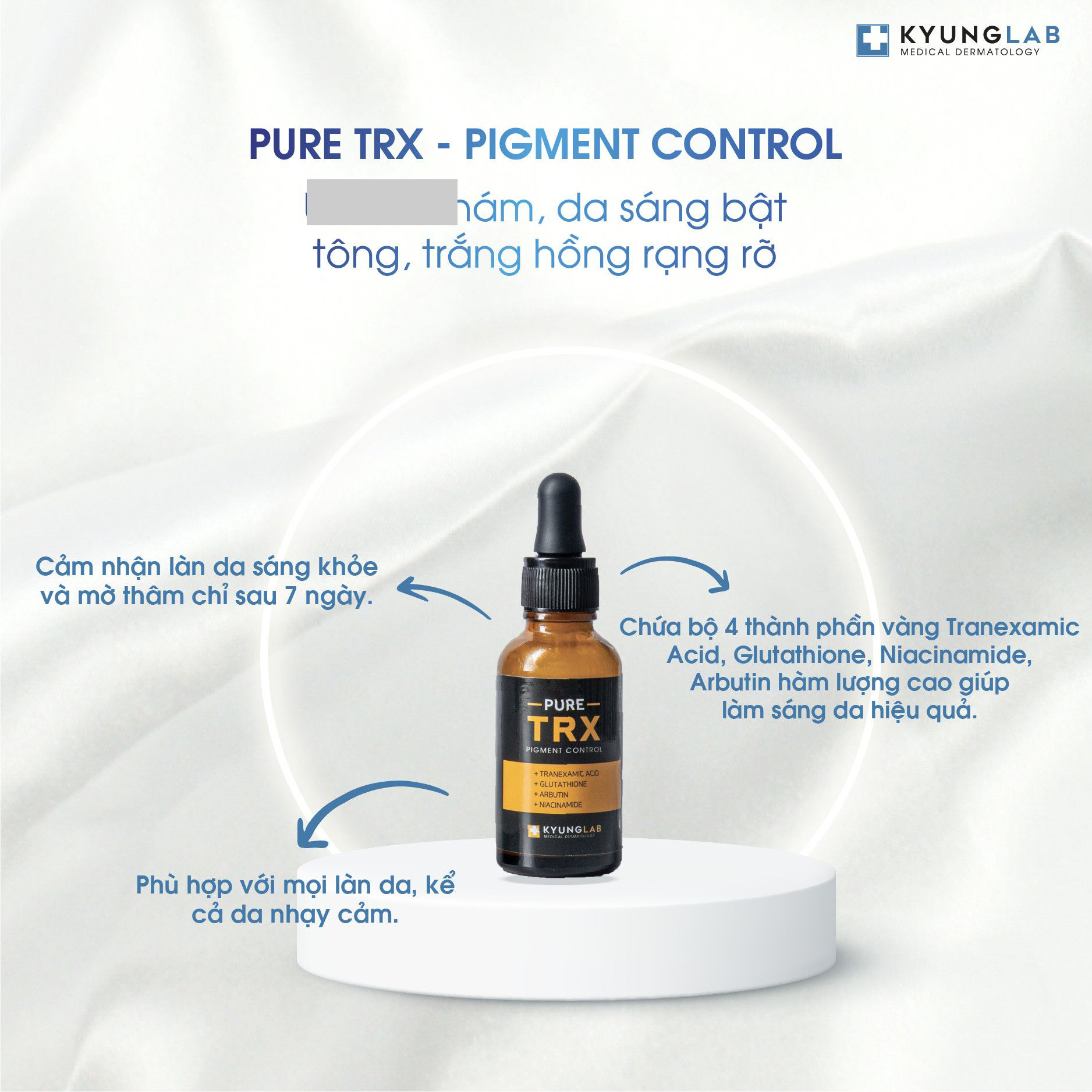 Serum hỗ trợ giảm thâm nám làm trắng da KYUNG LAB PURE TRX PIGMENT CONTROL 30ml