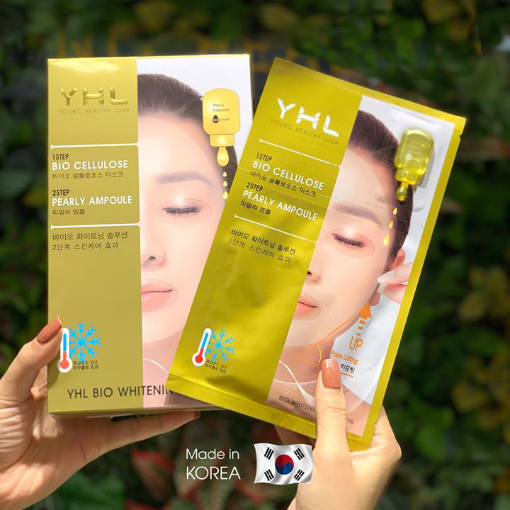 Mặt Nạ Sinh Học Hai Bước Hoàn Hảo - YHL Bio Whitening Solution (Hộp 5 Miếng)